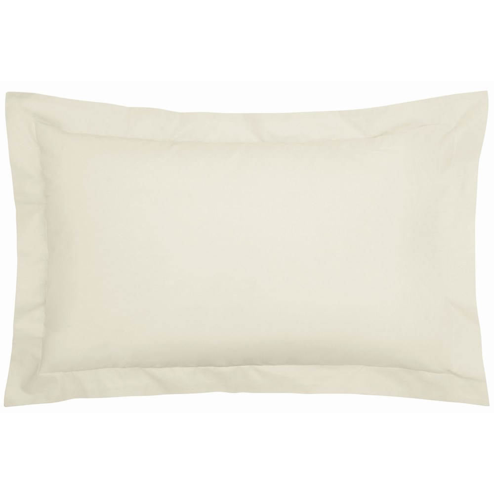 Plain Oxford Pillowcase By Bedeck of Belfast in Cashmere Cream